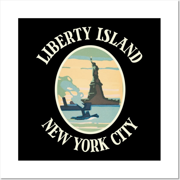 Liberty Island New York City Wall Art by LegitHooligan